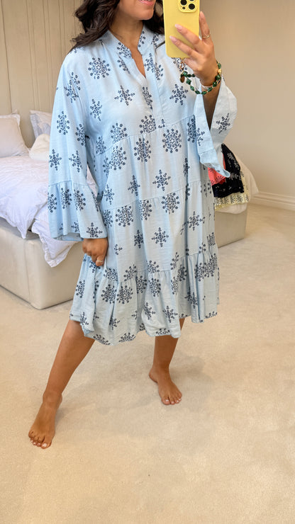 Emory V-Neck Smock Dress