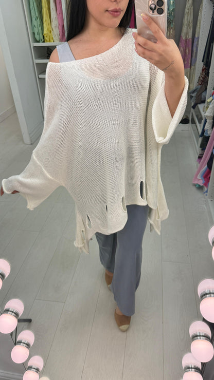 Holy Asymmetric Oversized Jumper