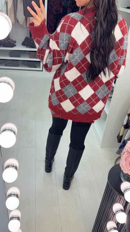 Shakira Argyle Print Skirt Co-Ord Set