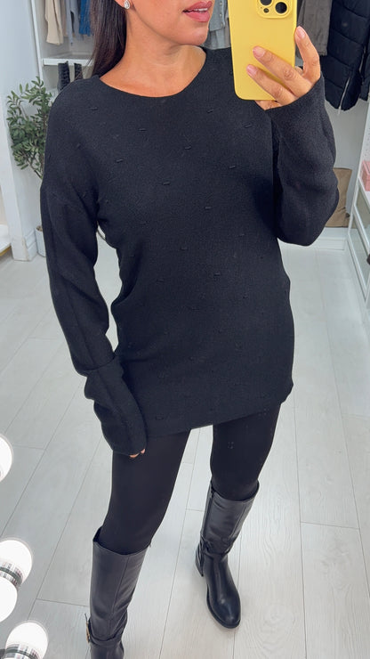 Koralina Plain Stitch Detail Knit Jumper