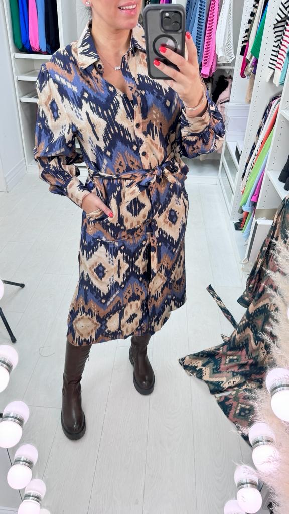 Kay Aztec Print Maxi Dress