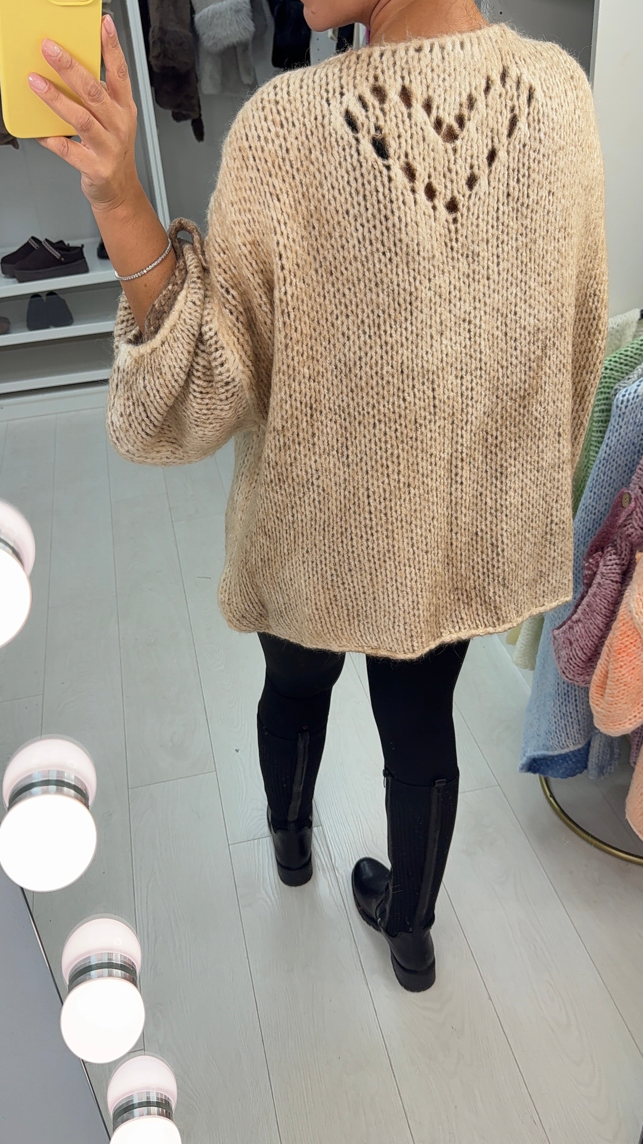 Josie Rolled Sleeve Chunky Cardigan