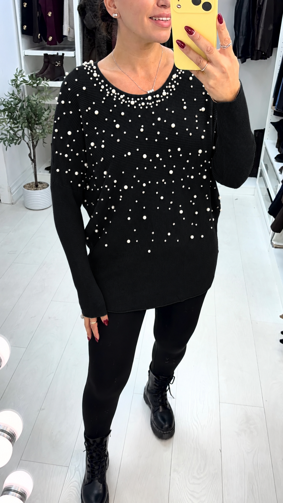 Hannah Pearl Embellished Jumper