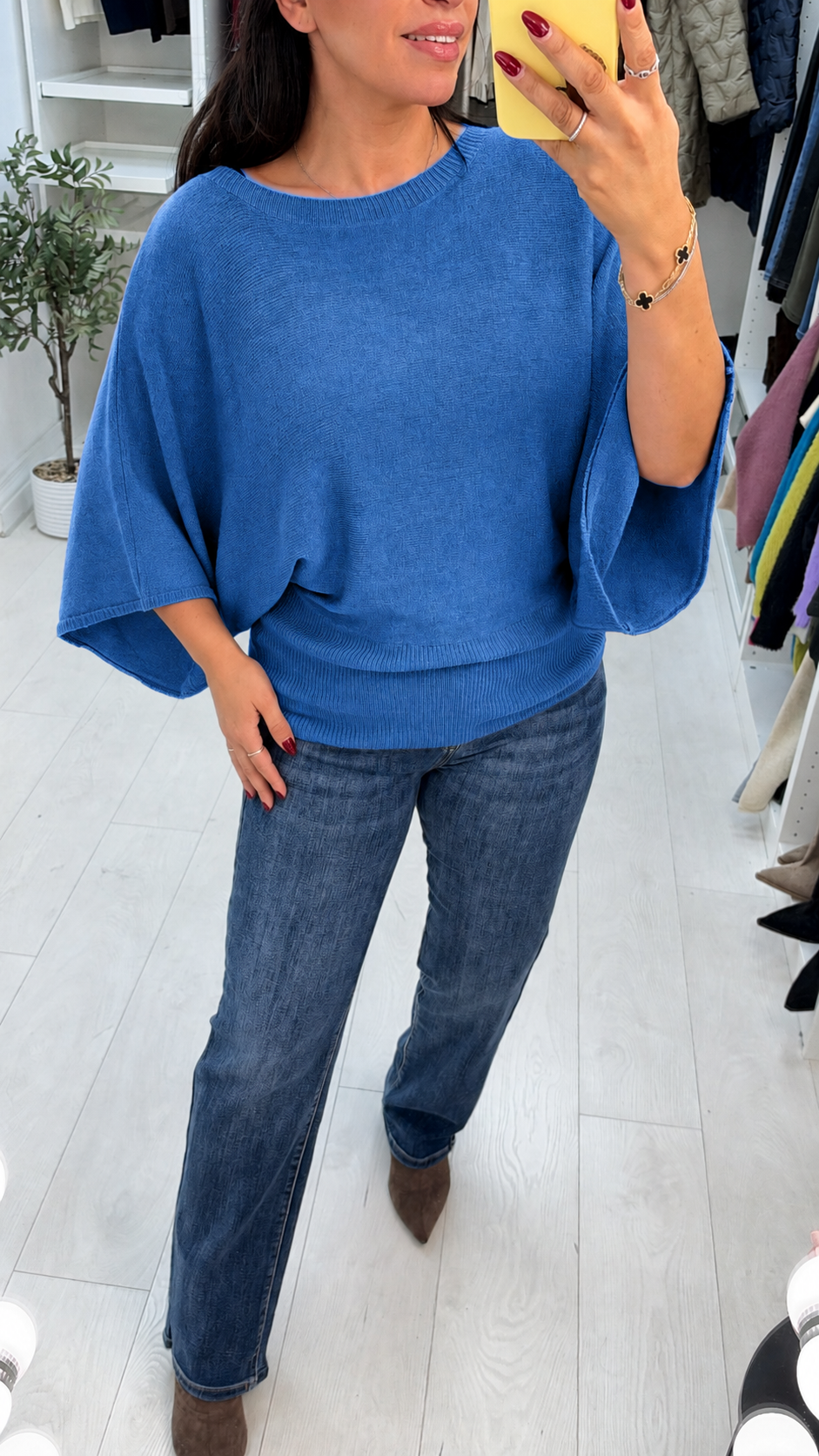 Jennay Plain Batwing Jumper