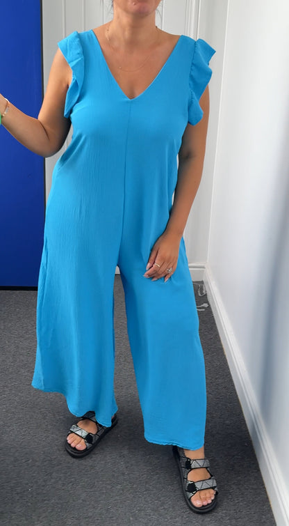 Arin Frill Sleeve Jumpsuit