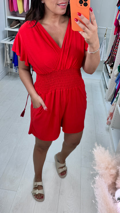 Donna Elasticated Waist  Playsuit