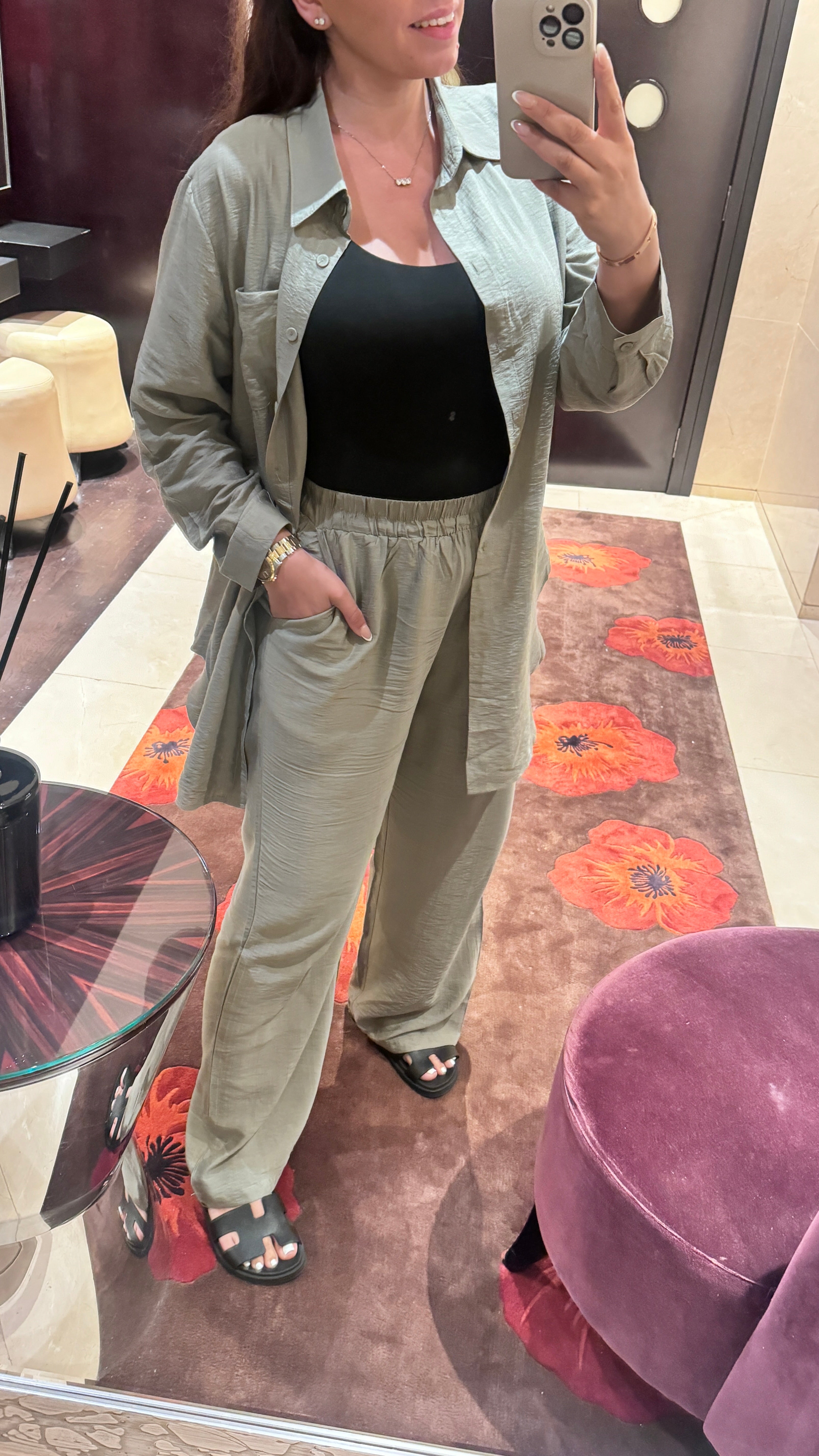 Lilica Lightweight Shirt & Wide Leg Trouser Co-Ords