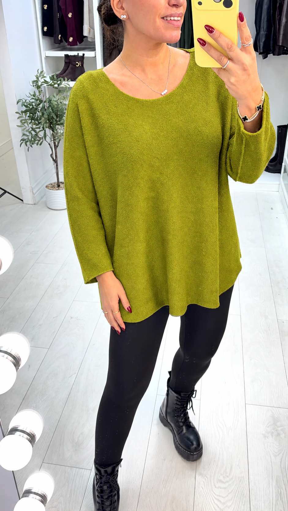 Adela Plain Loose Fit Jumper