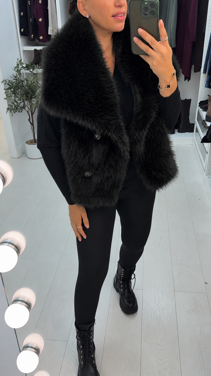 Adeline Faux Fur Reversible Gilet