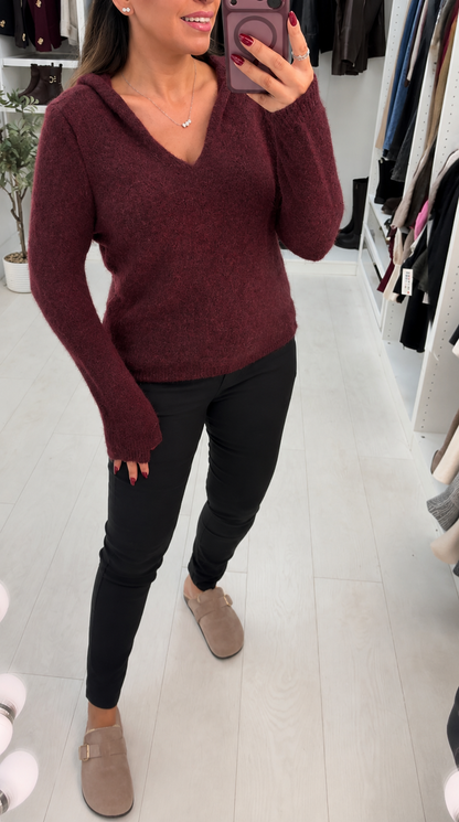 Cinda Plain Super Soft Hooded Jumper