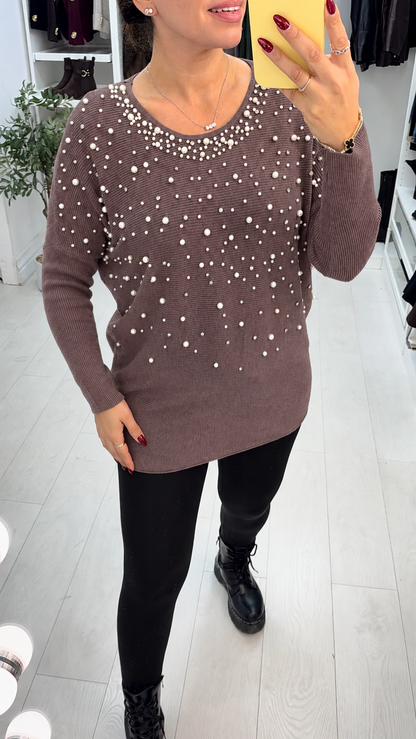 Hannah Pearl Embellished Jumper