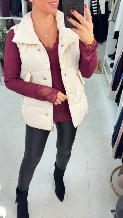 Kruze Padded Puffer Light Weight Pocket Gilet