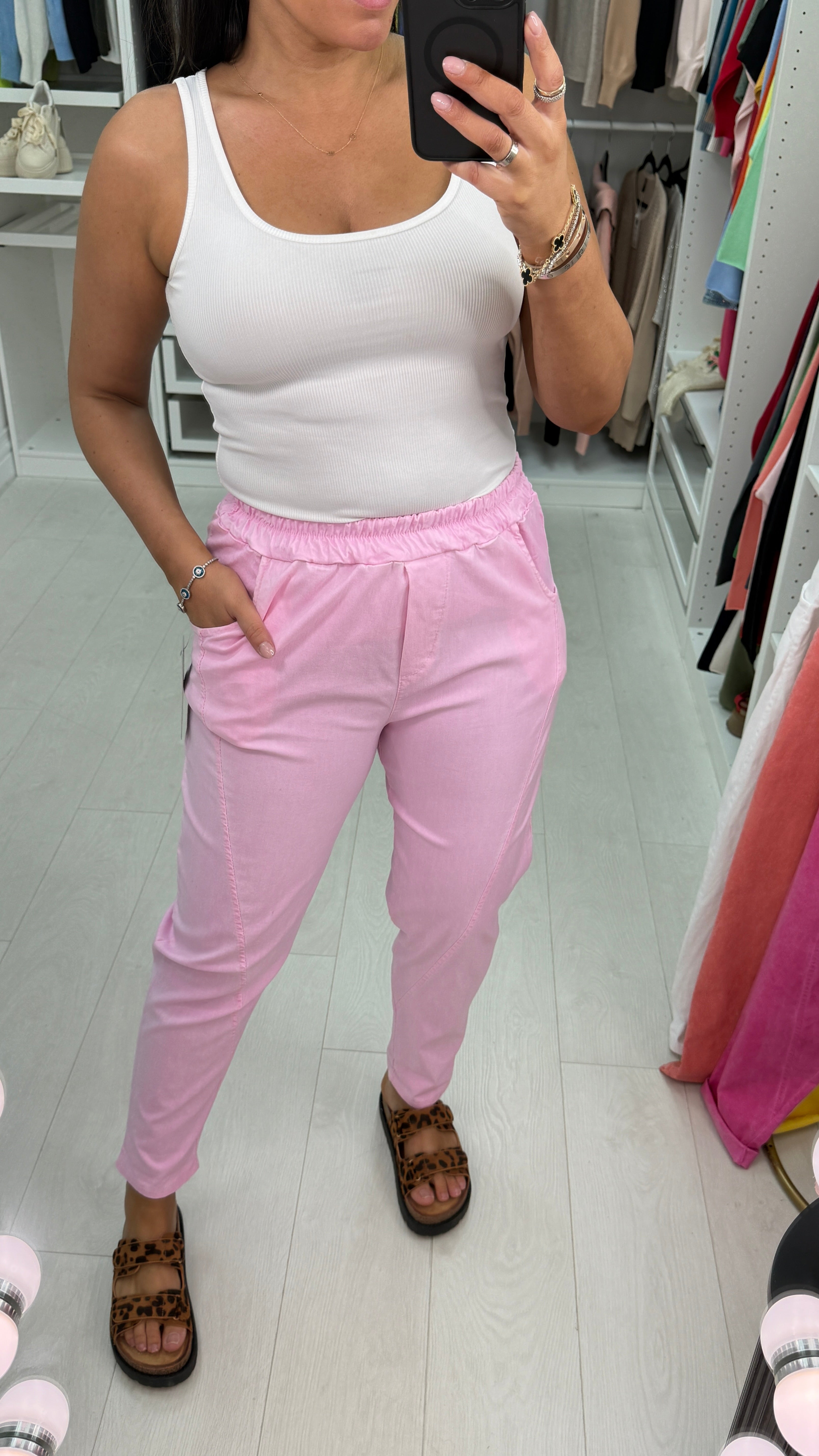 Hadil Acid Washed Effect Joggers