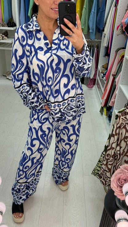 Josie Abstract Loose Fit Co-Ord Set