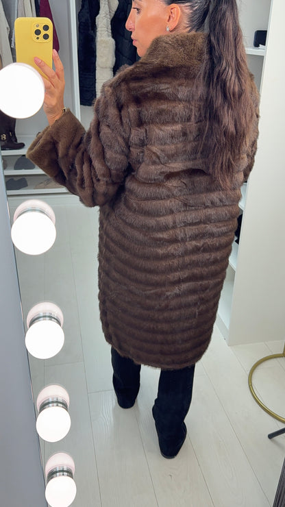 Raquella Faux Fur Longline Coat