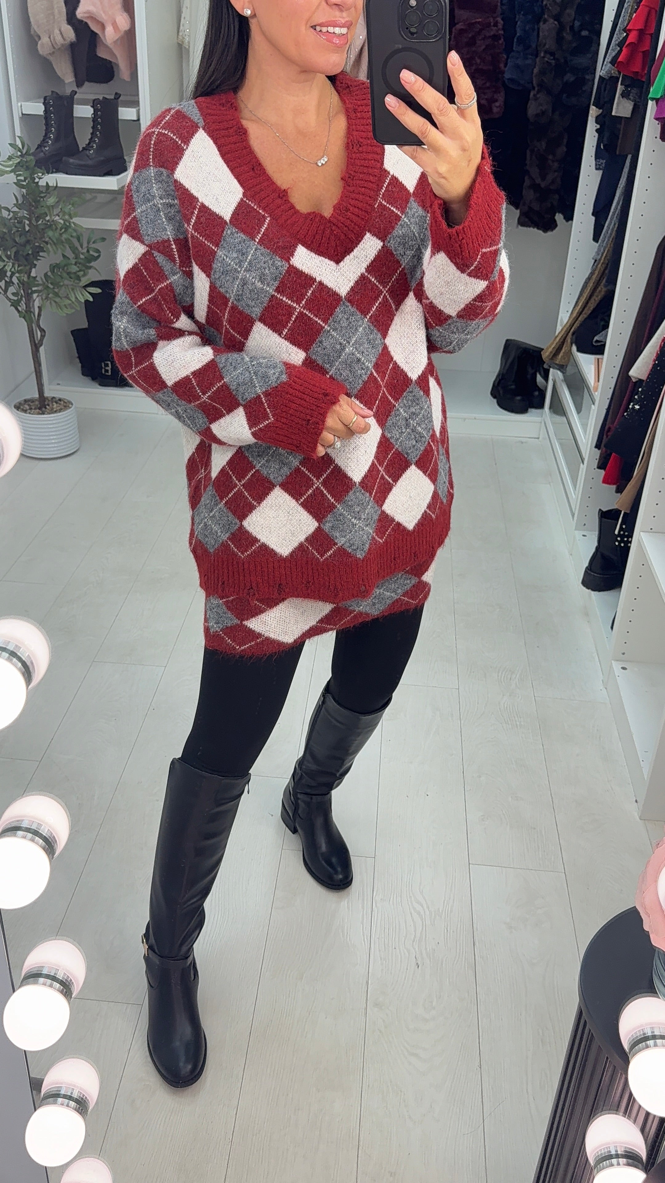 Shakira Argyle Print Skirt Co-Ord Set