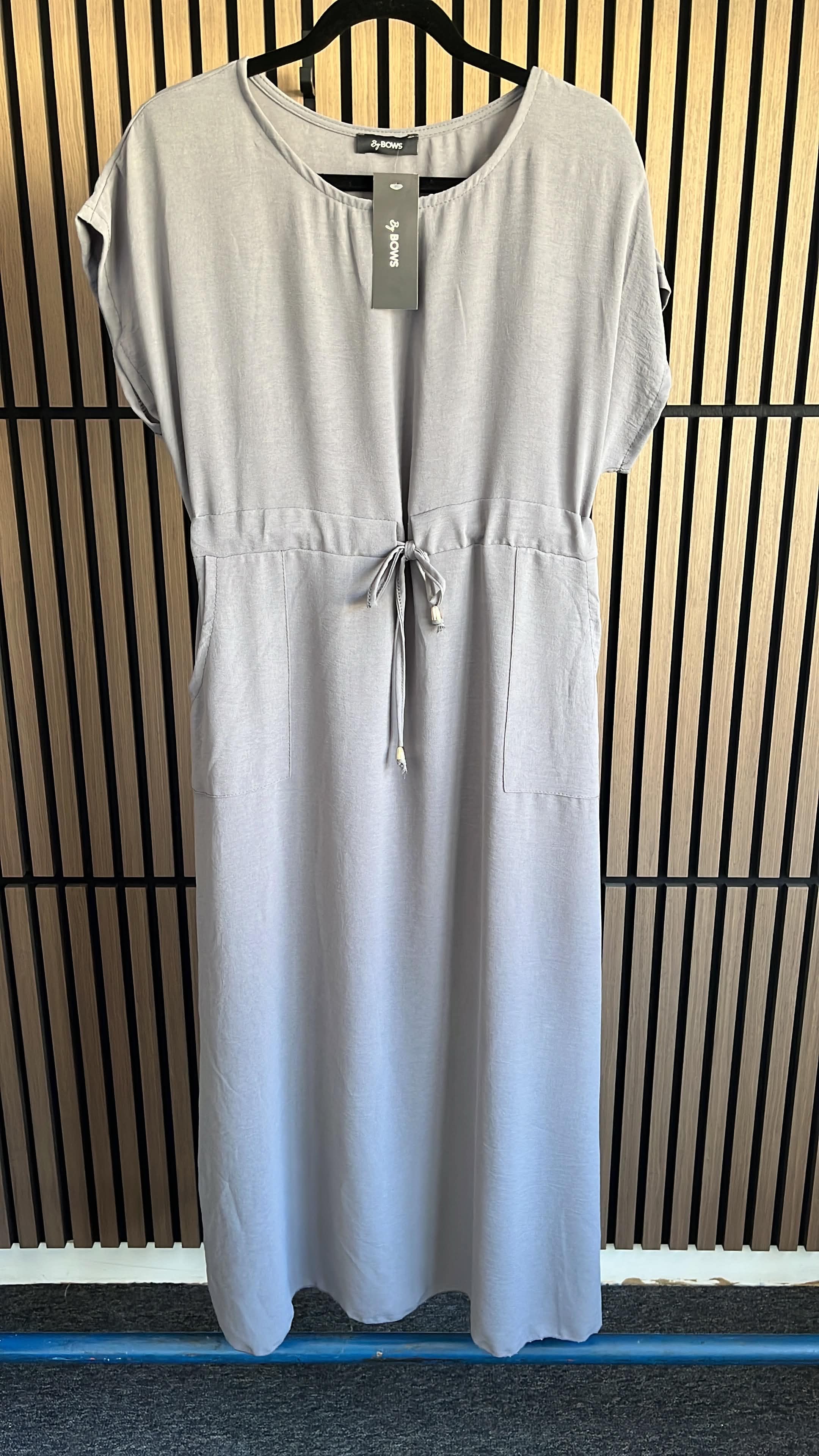 Kamila Plain Drawstring Waist Maxi Dress