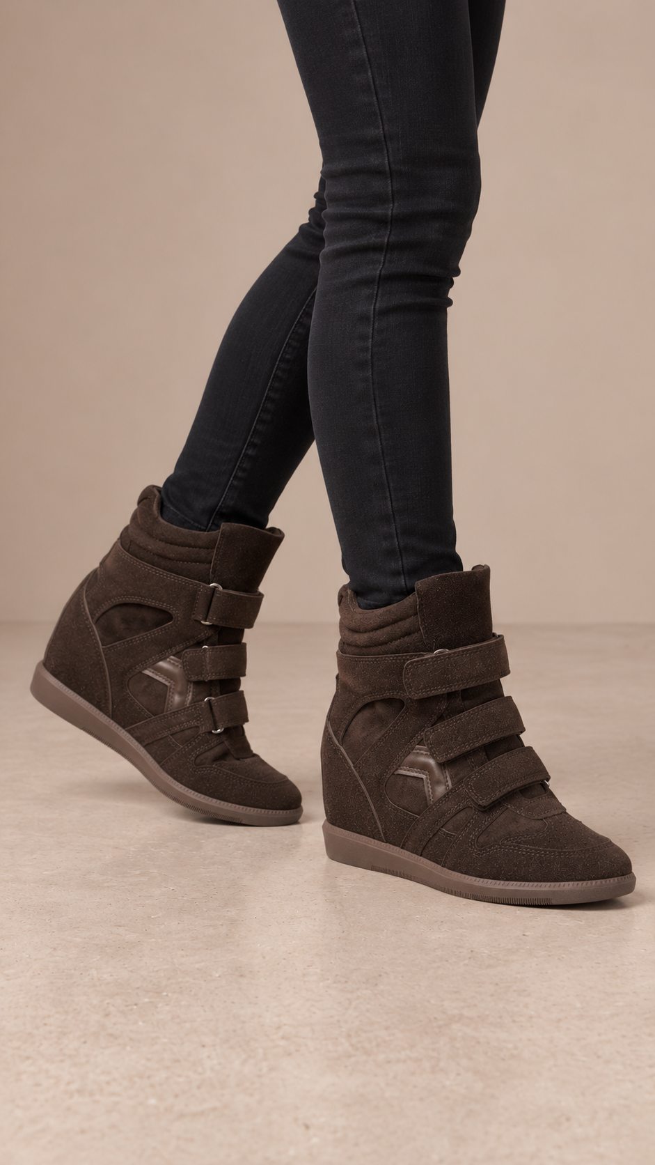 Sassia Platform Heeled Trainers