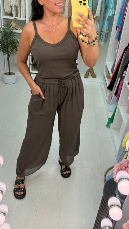Tanira Wide Leg Cami Jumpsuit