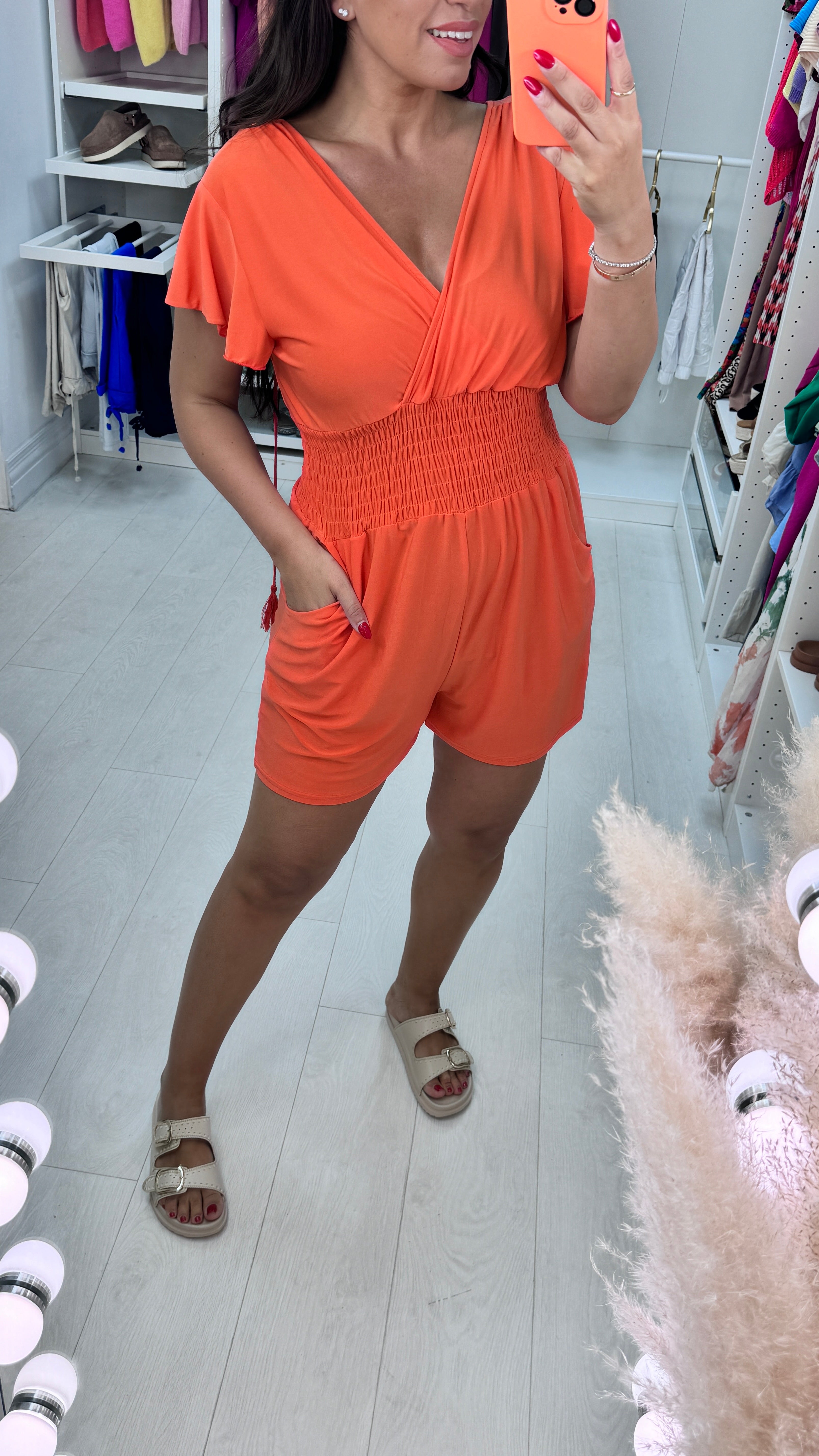 Donna Elasticated Waist  Playsuit