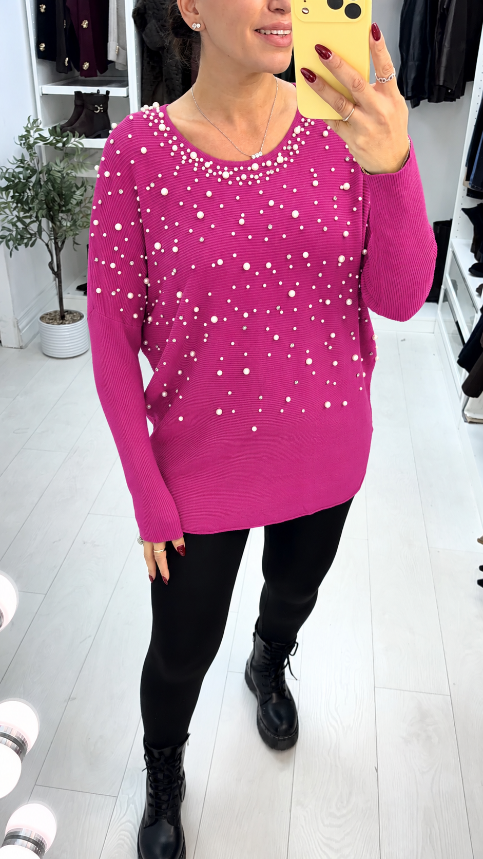 Hannah Pearl Embellished Jumper