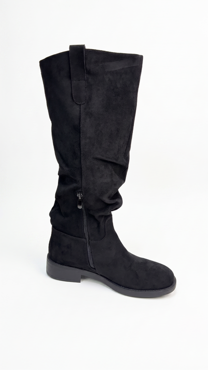 Jackie Faux Suede Knee High Boot