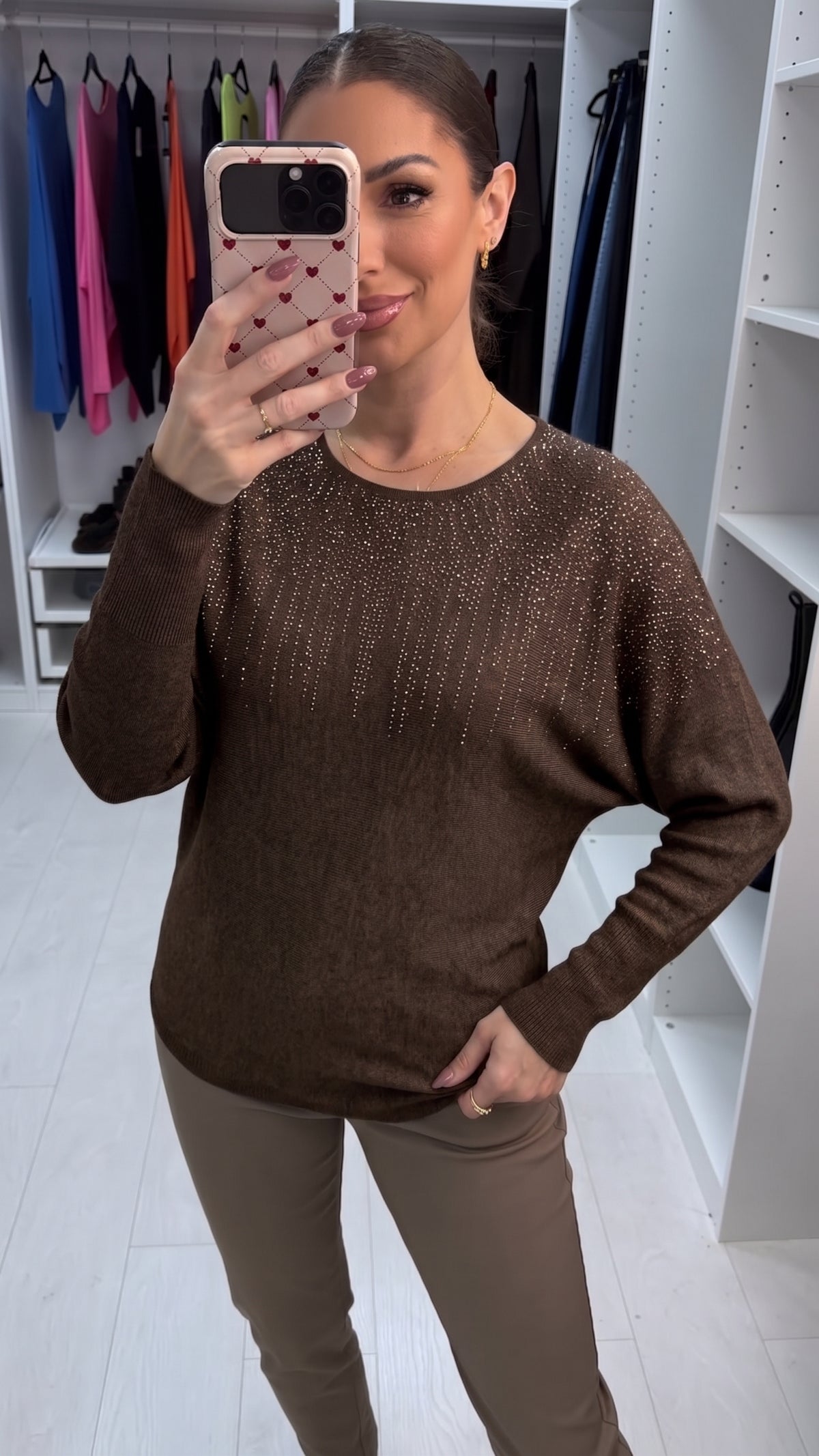 Ffion Embellished Knit Jumper