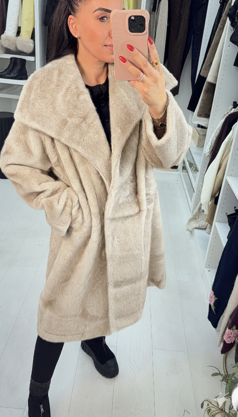 Maribella Faux Fur Oversized Coat