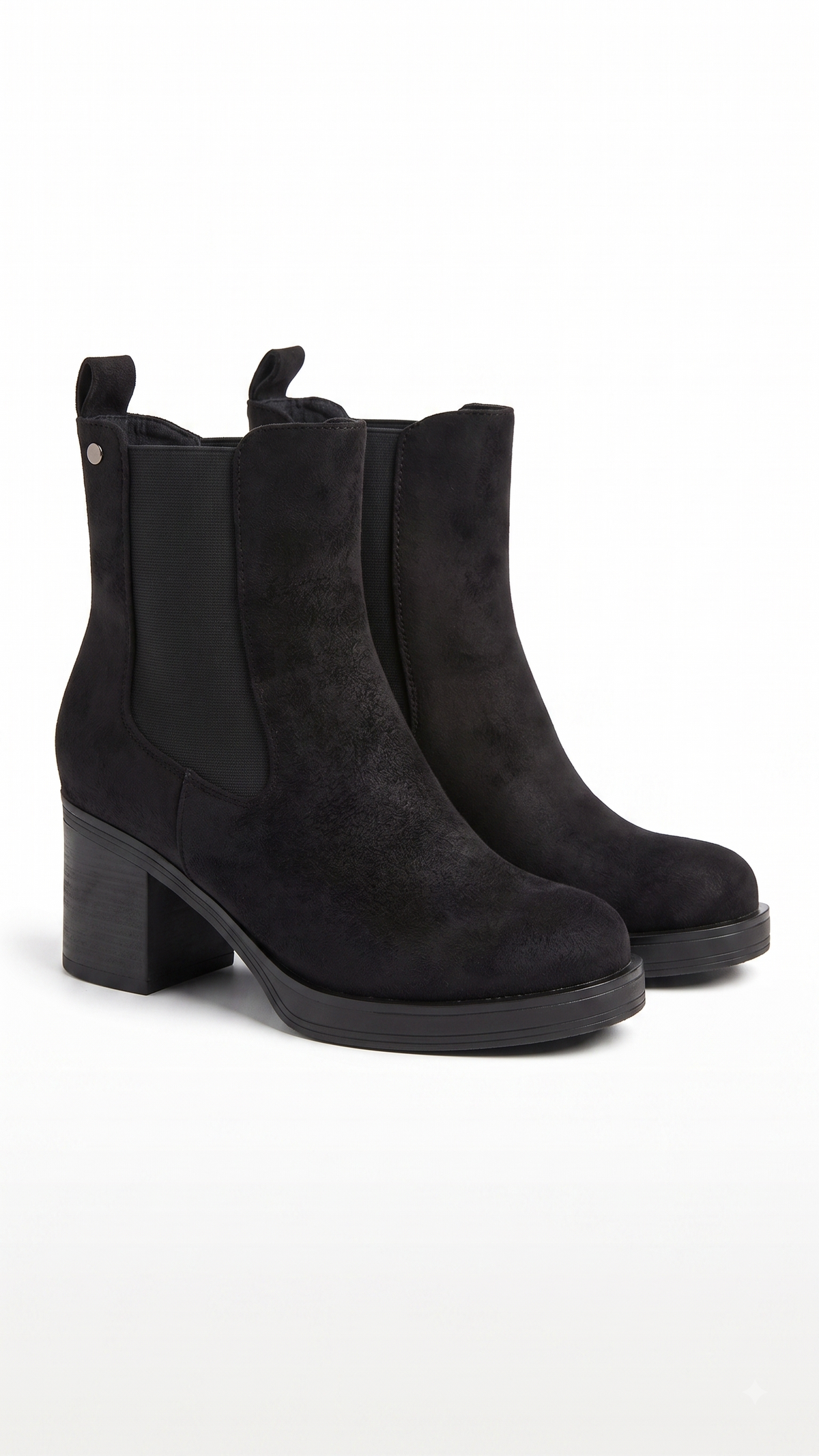 Kally Faux Suede Heeled Chelsea Boots