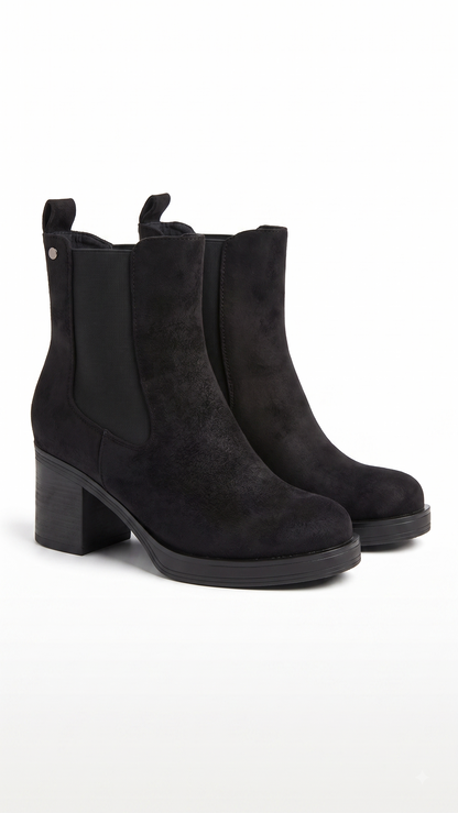 Kally Faux Suede Heeled Chelsea Boots