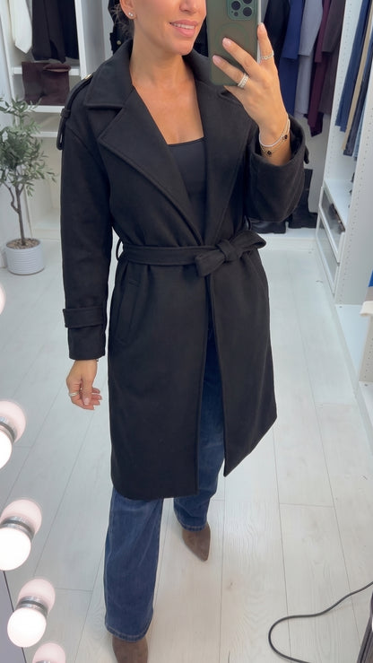 Izzie Belted Longline Coat
