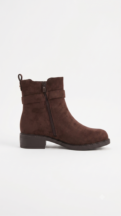 Elin Faux Suede Ankle Boots