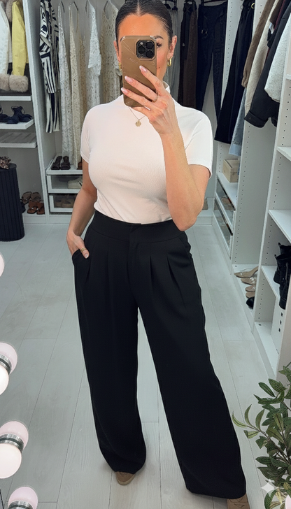 Lottie High Waisted Wide Leg Trousers