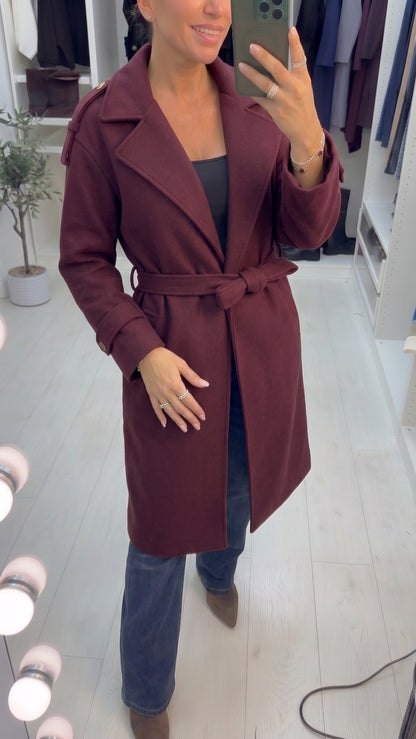 Izzie Belted Longline Coat