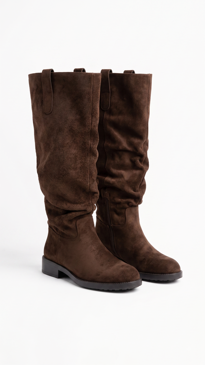 Jackie Faux Suede Knee High Boot