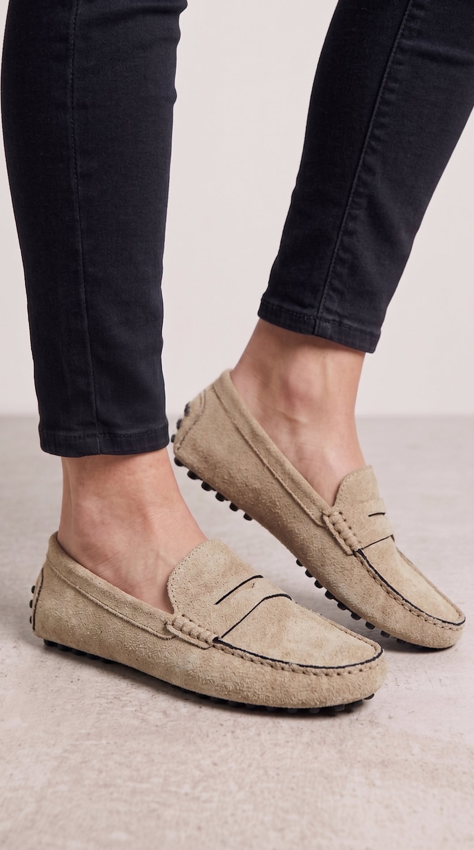 Lindy Faux Suede Loafers