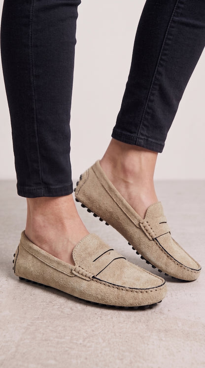 Lindy Faux Suede Loafers