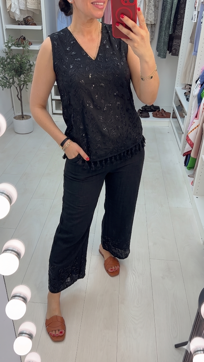 Klarisa Sequin Embellished Co-Ord Set
