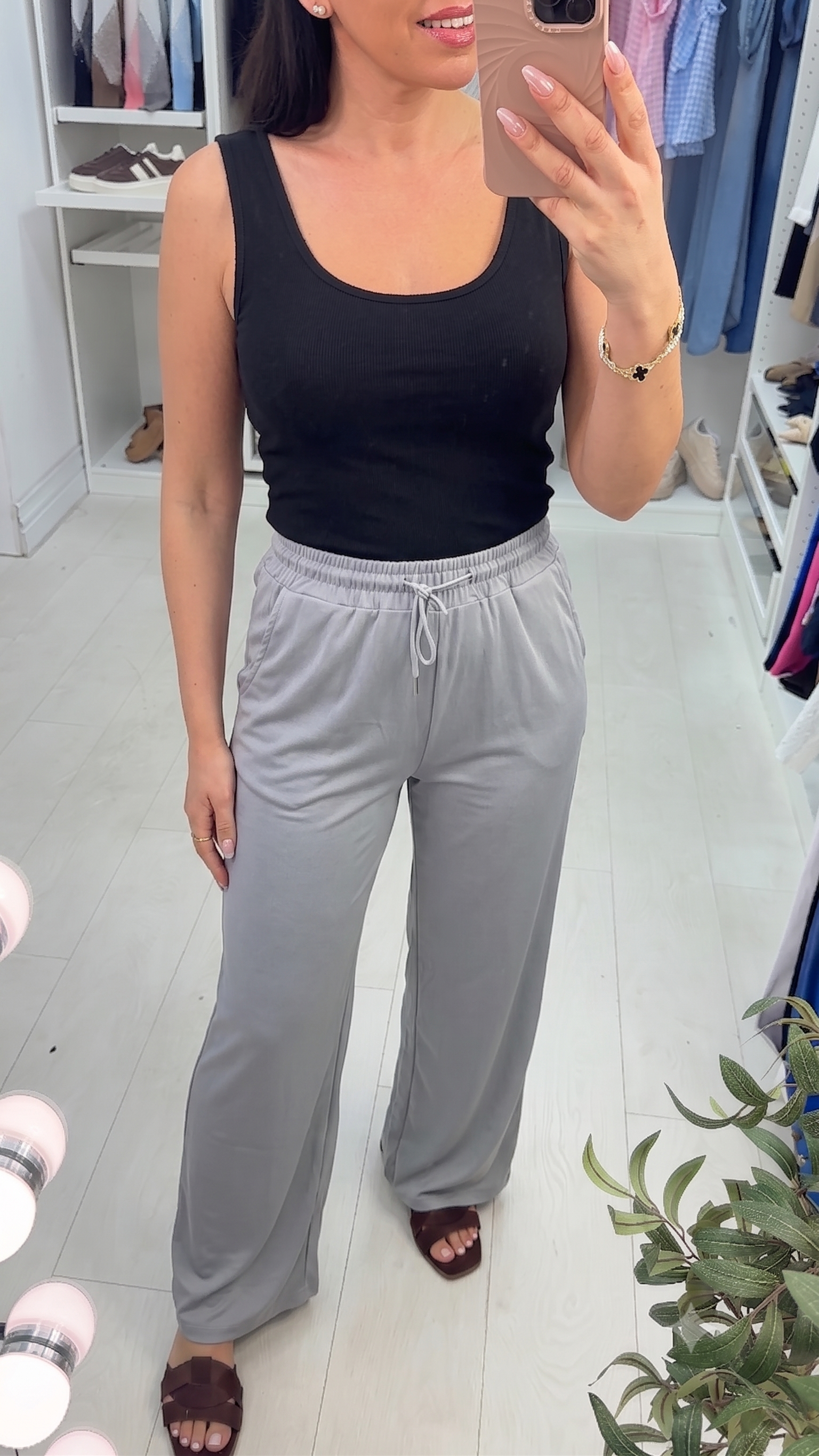 Kayyno Slinky Ribbed Loose Fit Trouser