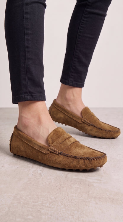 Lindy Faux Suede Loafers