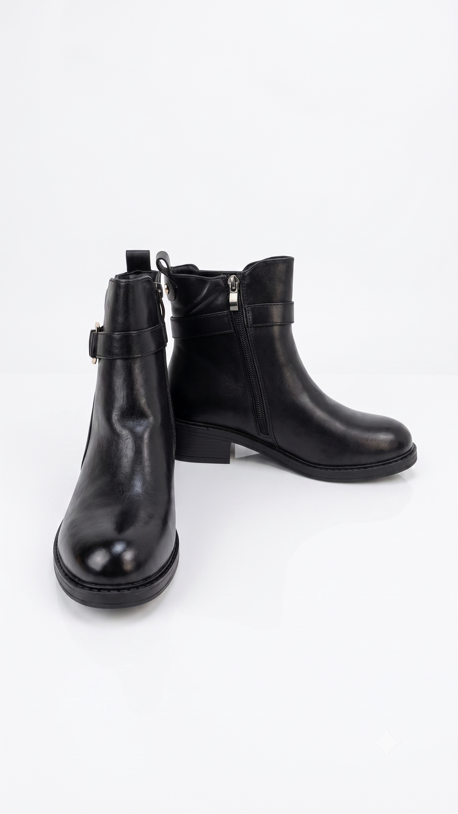 Daisy Faux Leather Ankle Boots