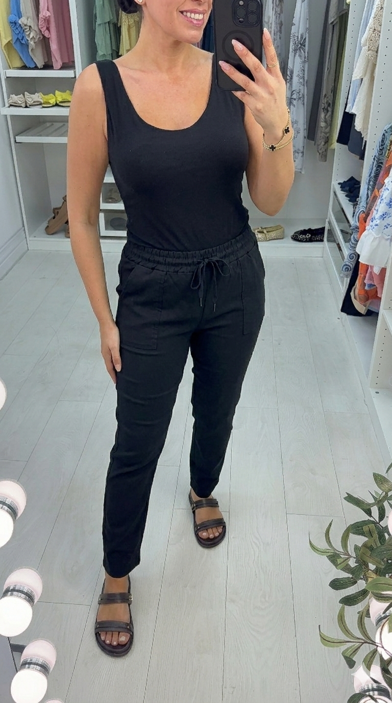 Tina Plain Elasticated Waist Magic Joggers