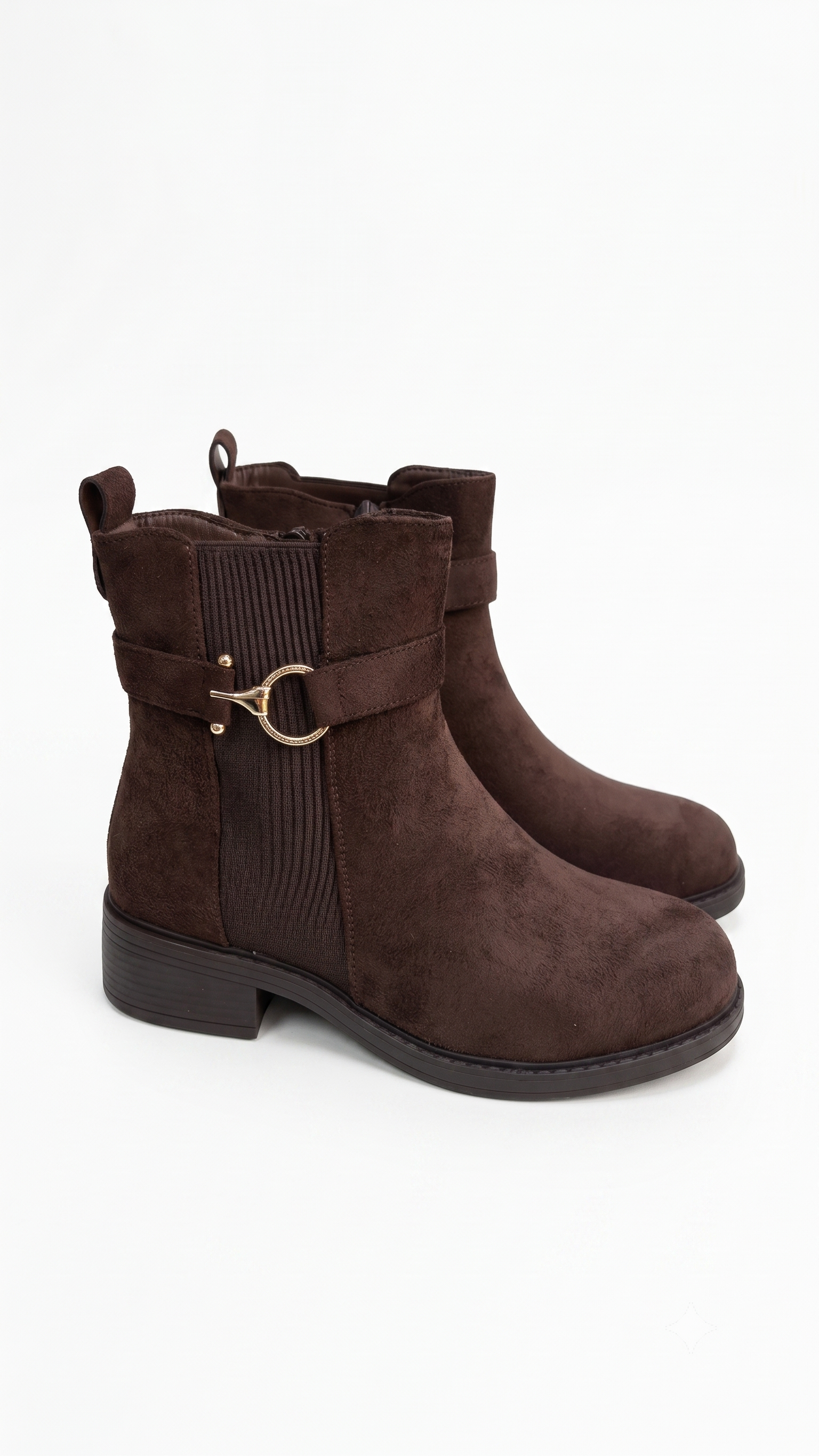 Elin Faux Suede Ankle Boots