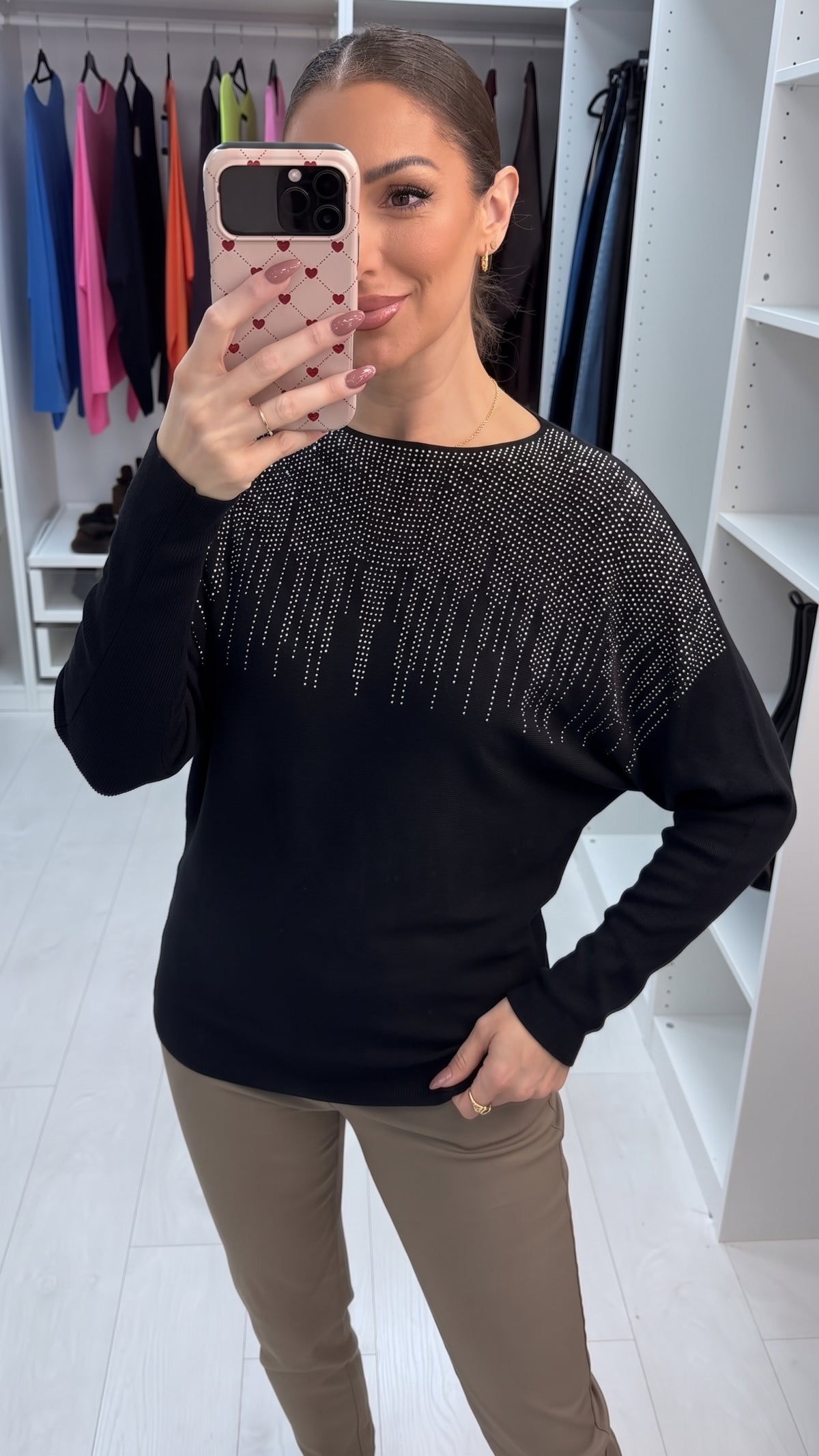 Ffion Embellished Knit Jumper