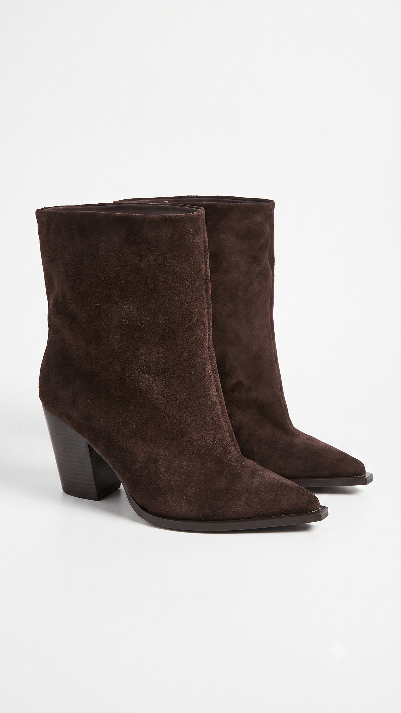 Amie Faux Suede Pointed Heeled Boots