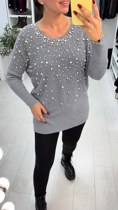 Hannah Pearl Embellished Jumper