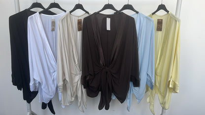 Cochilla Satin Trim Cardigan