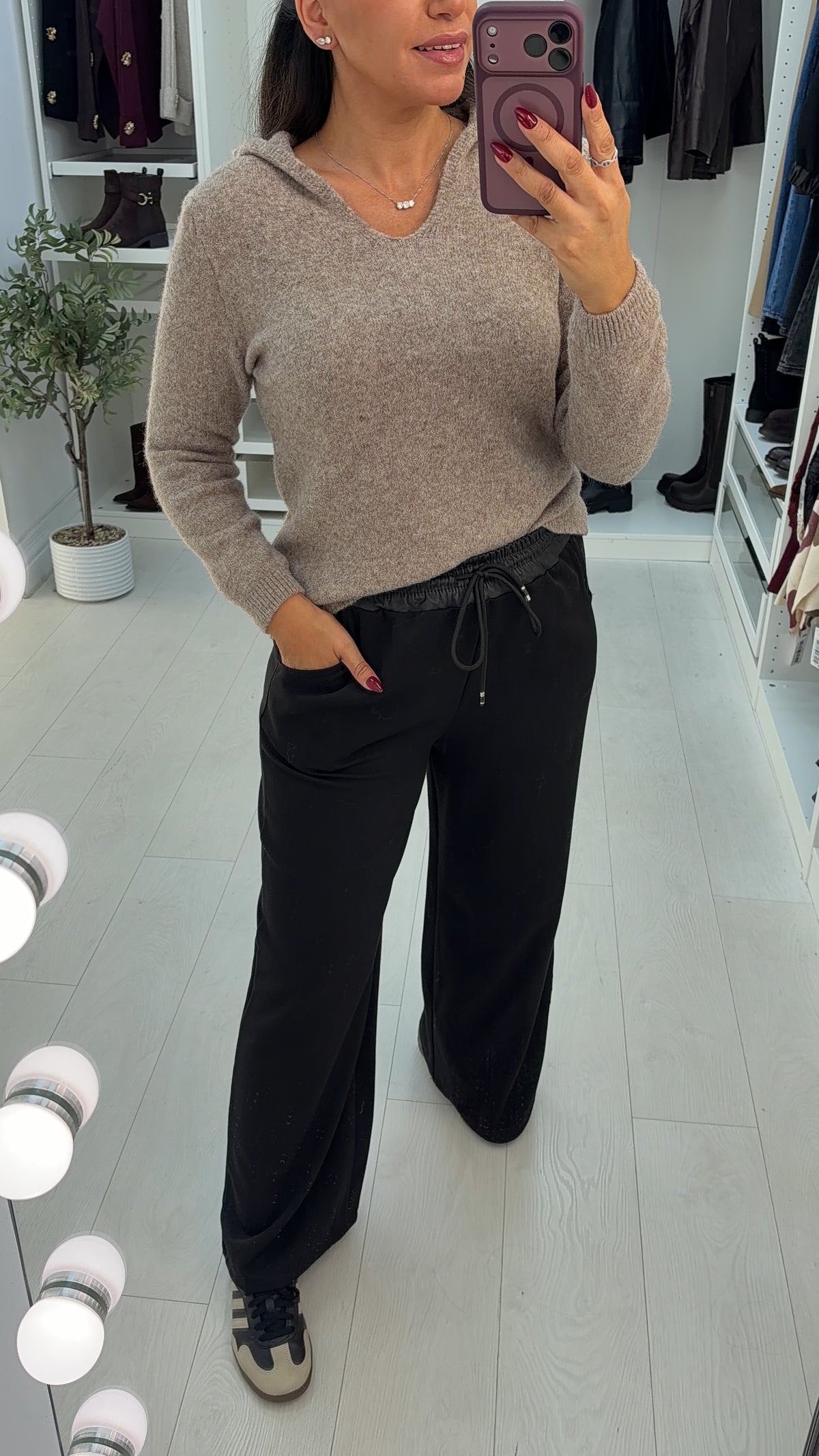 Cinda Plain Super Soft Hooded Jumper