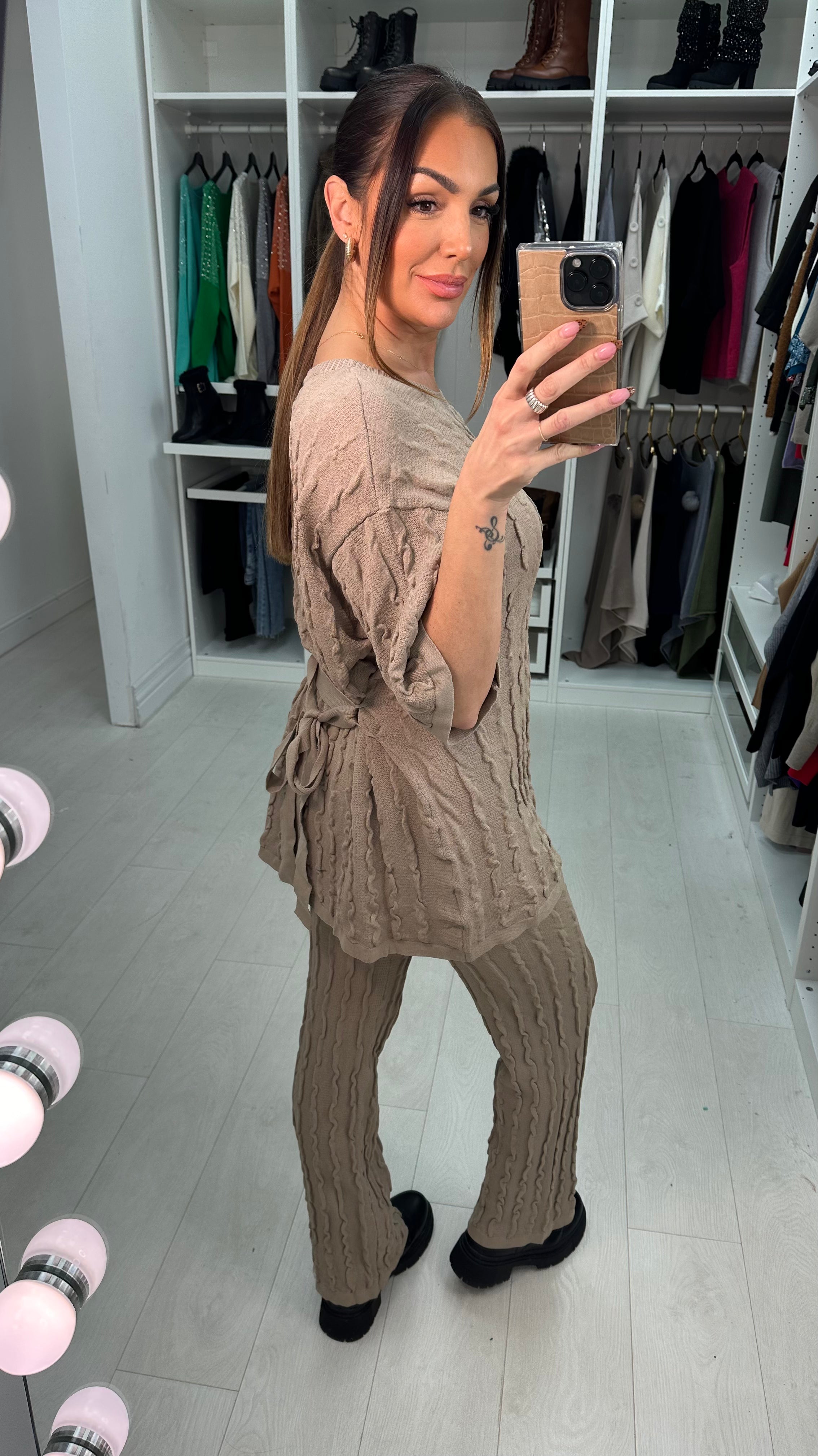 Lacey Textured Knit Co-Ord Set