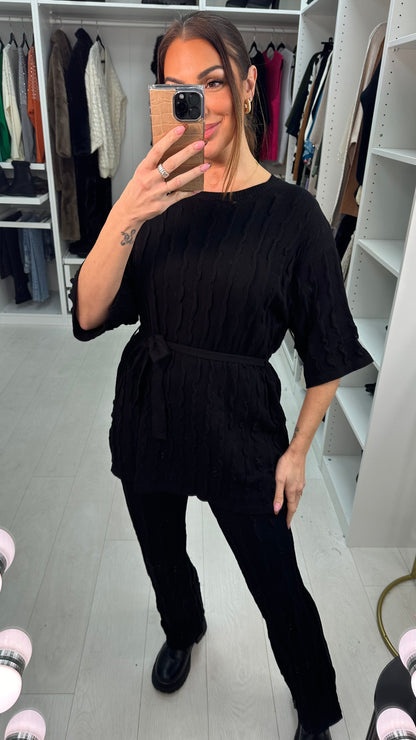 Lacey Textured Knit Co-Ord Set